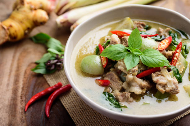 istock Thai food, Green curry with pork (Kang Keaw Wan) 1250565794