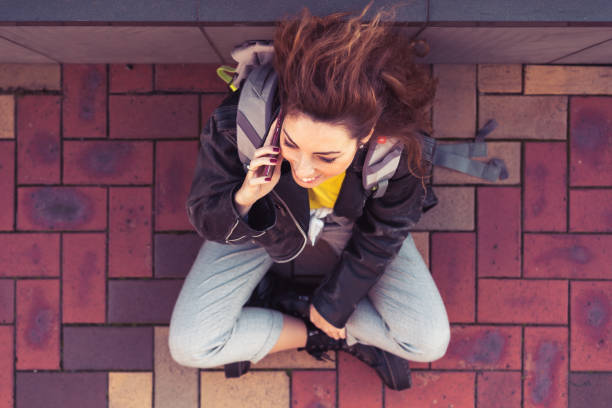 istock Woman on her phone. 1250567387