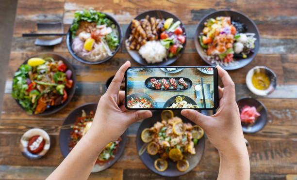 istock Table top view of food. 1250568088