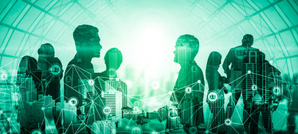 istock Creative image of many business people conference group meeting 1250576826