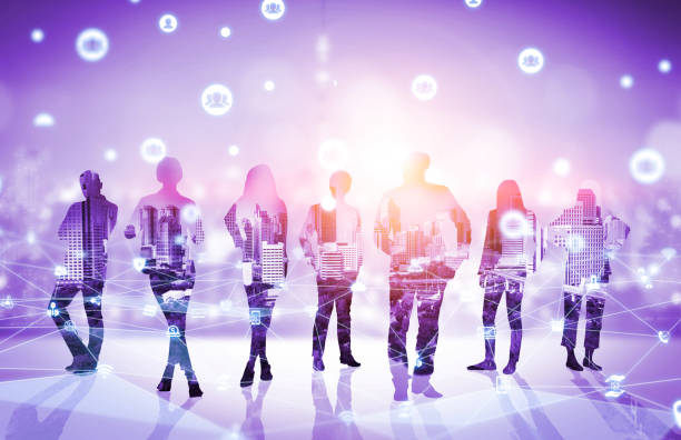 istock Creative image of many business people conference group meeting 1250576890