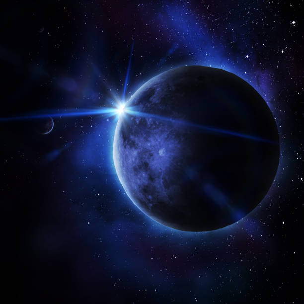 istock abstract space 3D illustration, 3d image, background, planets in space in the nebula and the radiance of stars 1250590764