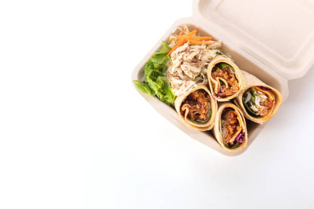 Wrap Sandwich packaged to go.