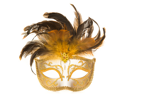 Carnival mask isolated on white