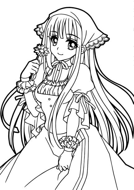 Coloring Book For Girls Illustration Stock Illustration - Download Image Now - Manga Style, Girls, Teenage Girls - iStock Coloring Book For Girls Illustration Stock Illustration - Download Image Now - Manga Style, Girls, Teenage Girls - iStock