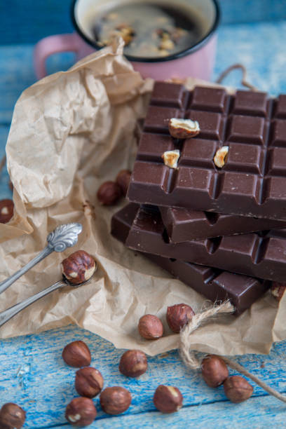 istock Kraft chocolate with different tastes and aromatic coffee 1250609034