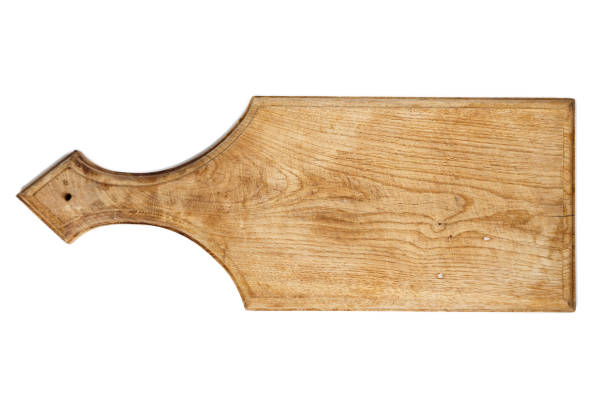 istock Image of kitchen wooden board with scratched 1250615578