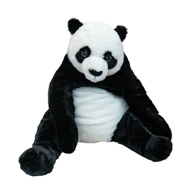 istock Panda. Soft toy on white with clipping path. Isolated on white. 1250618157