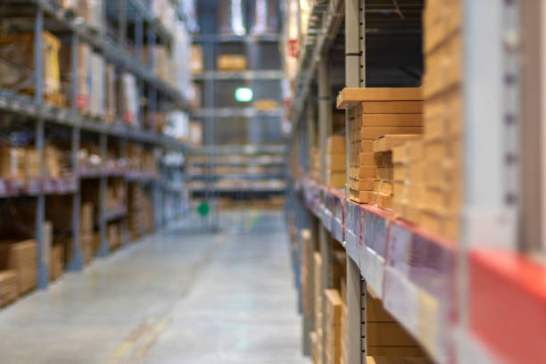 istock Modern warehouse / focus with shallow depth of field 1250619809