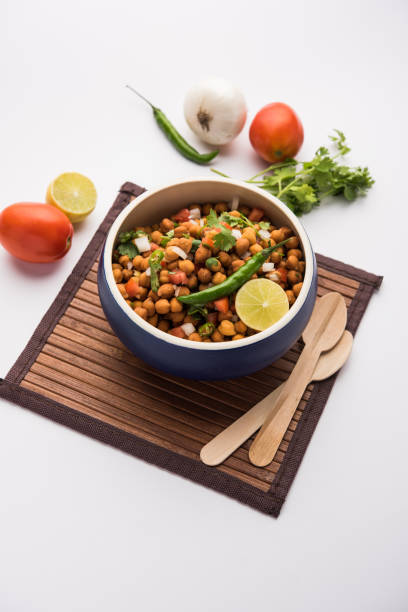 istock Black Chickpea Chaat or Kala Chana Chat recipe 1250626104