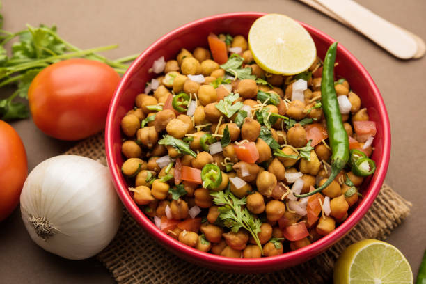 istock Black Chickpea Chaat or Kala Chana Chat recipe 1250626241
