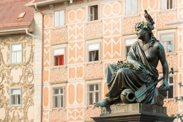 istock Exquisite fountain in Graz 1250628371