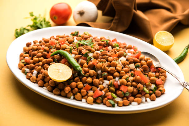 istock Black Chickpea Chaat or Kala Chana Chat recipe 1250629313