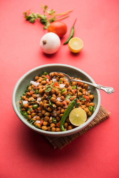 istock Black Chickpea Chaat or Kala Chana Chat recipe 1250629436