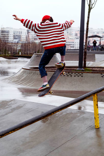 istock Skater on skateboard in Skate Park 1250640959