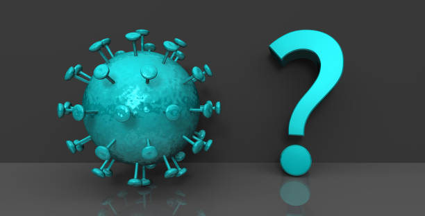 istock Pandemic disease question mark blue virus bacterium interrogation point research vaccine sign symbol 3d icon graphic 1250650938