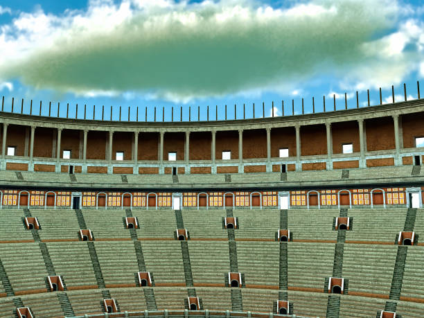 istock Interior of the Colosseum 3d rendering 1250651400