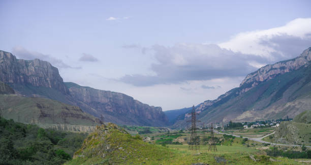 istock Village with electricity in the mountains 1250653221