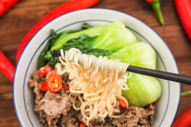 istock Chinese cuisine: a bowl of beef noodles 1250653262