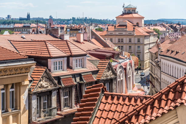istock Prague city house 1250658324