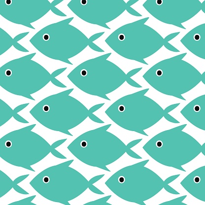 Frame Design Blue Fish Pattern Blue Fish Pattern Design Background Vector Eps10 Stock Illustration ...