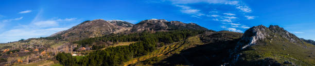 istock Wonderful Madonie Park Panoramic view with awesome blue sky 1250664156