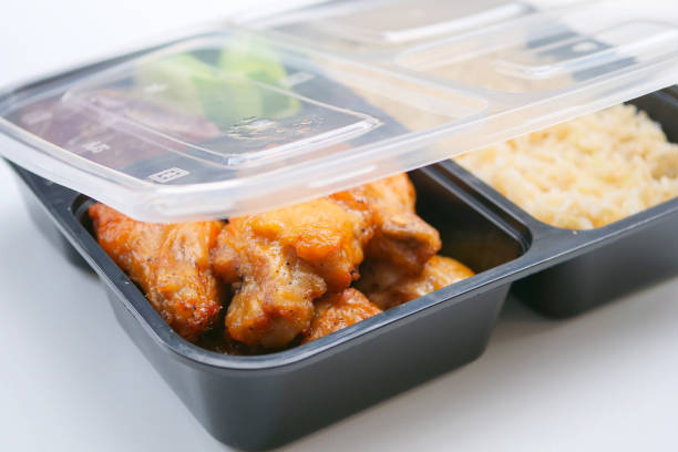 istock Grilled chicken rice, lunch box delivery 1250668838