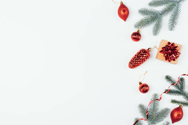 istock Christmas composition traditional red decorations 1250674692