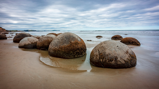 typicall granite rocks at seychelles beach.