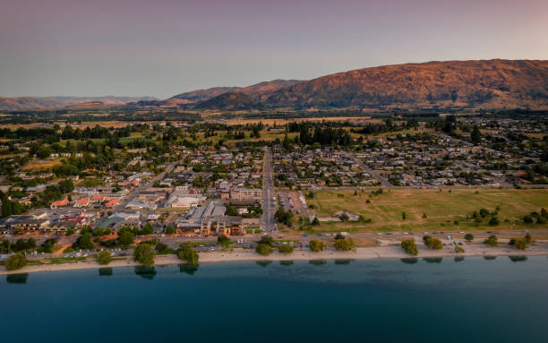 Wanaka from above Wanaka from above Dominic stock pictures, royalty-free photos & images