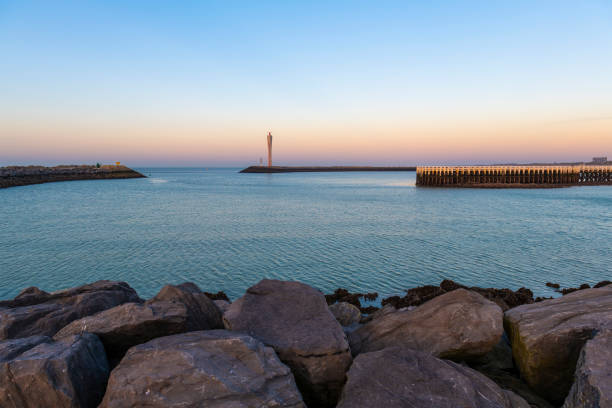 istock Harbor Entrance with Pier, Ostend, Belgium 1250678537