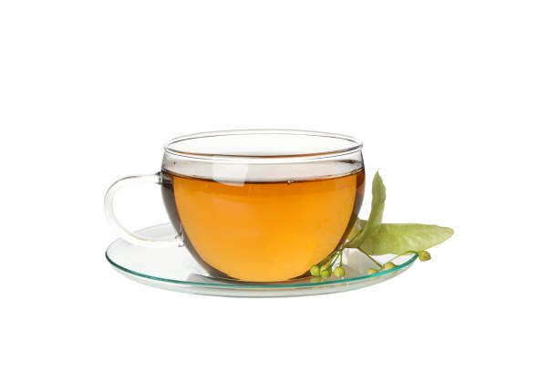 istock Cup of linden tea isolated on white background 1250679303