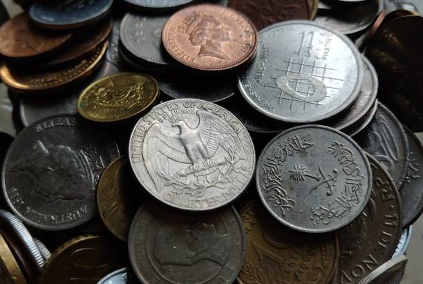 istock Global coin collection made up of different metals 1250679453