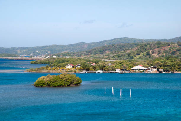 istock Roatan Island Coastline And Airport 1250679728