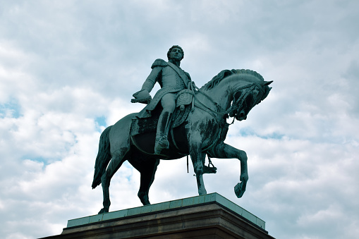 Karl Johan sculpture, royal palace Oslo