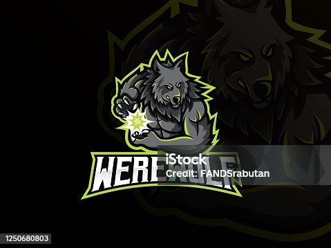 istock Werewolf mascot sport logo design 1250680803