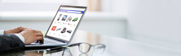 istock Online Shop Or Store On Laptop 1250689965