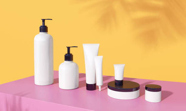 istock Salon products template. Exotic tropical environment. 1250703825