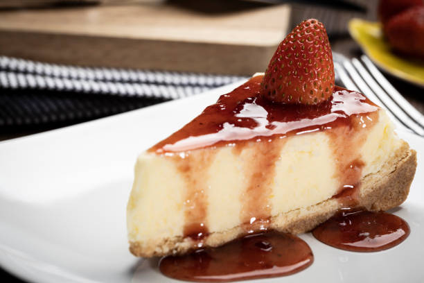 istock delicious slice of cheesecake on a plate 1250708268