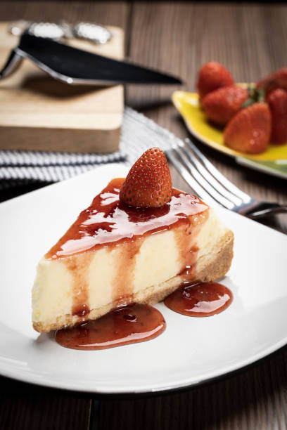 istock delicious slice of cheesecake on a plate 1250708383