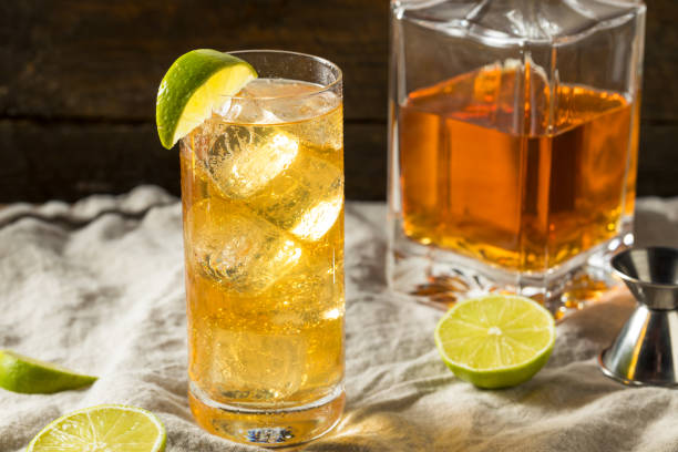 istock Boozy Whiskey Ginger Ale Cocktail 1250716017