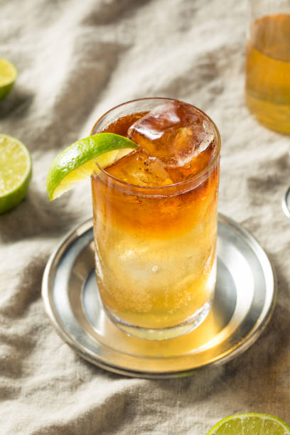 istock Boozy Rum Dark and Stormy Cocktail 1250717569