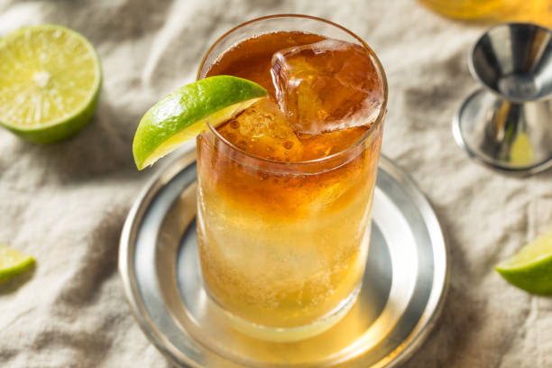 istock Boozy Rum Dark and Stormy Cocktail 1250717837