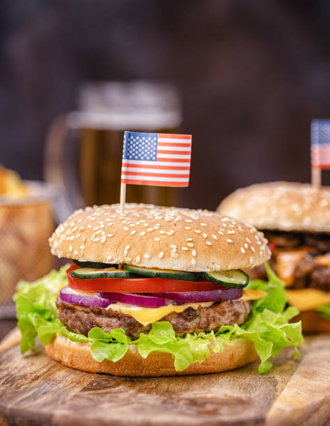 istock Burger for 4th of July Celebration 1250720766