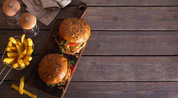 istock Beef burger in classic american style 1250721008