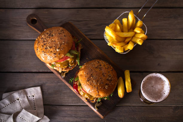 istock Beef burger in classic american style 1250721213