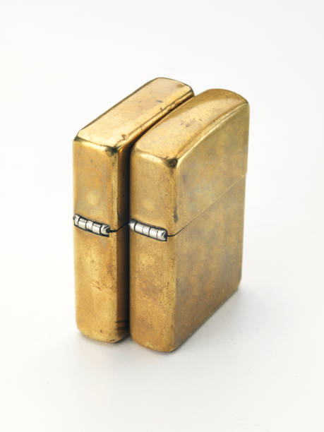 istock Closeup of two steel lighters 1250721217