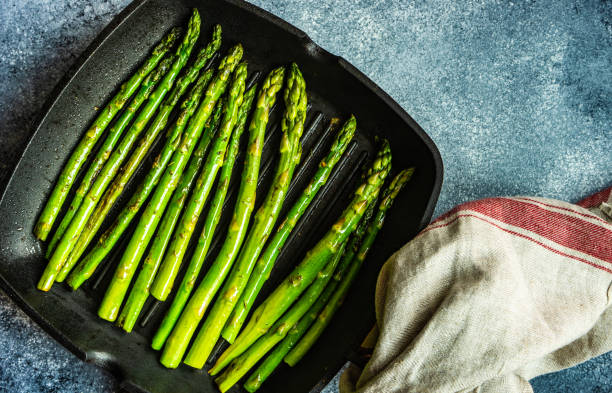 istock Healthy food concept with asparagus 1250728796