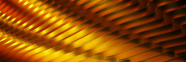 istock Abstract golden curves banner 1250730861
