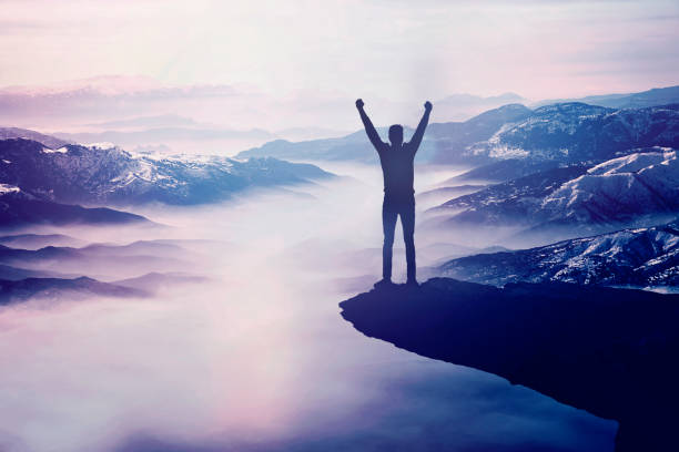 istock successful person who reached the summit 1250731030